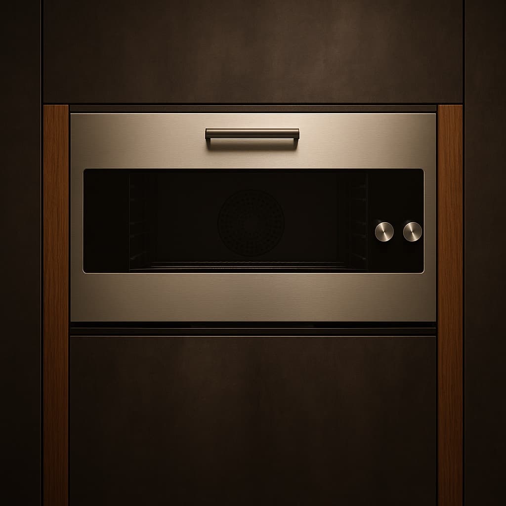 Four Gaggenau série 400 intégré dans une colonne LEICHT
